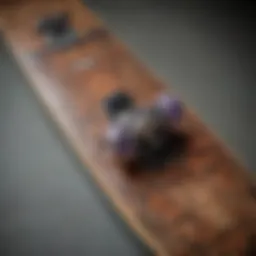 Vibrant custom skateboard design showcasing intricate artwork