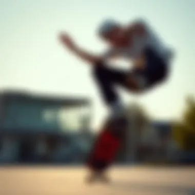A young skater performing tricks with a reliable chain