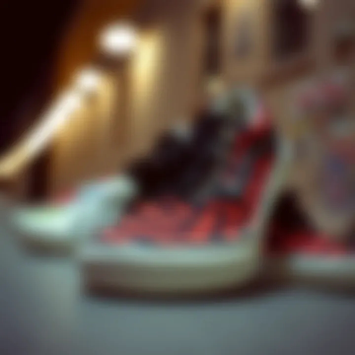 Vintage advertisement showcasing the evolution of Vans brand