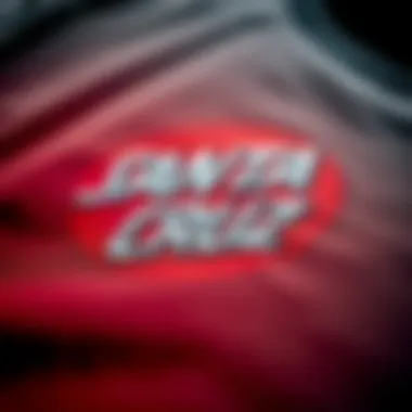 Quality Fabric of Santa Cruz T-Shirt Close-up of fabric quality on a modern Santa Cruz t-shirt