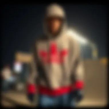 An artistic representation of scumbag apparel and its cultural significance