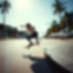 Sean Pablo showcasing his skateboarding skills