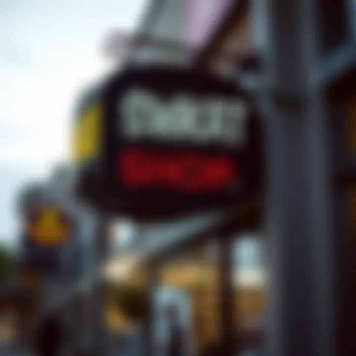 Unique Skate Shop Signage A close-up of unique skate shop signage reflecting brand identity