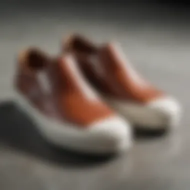 Materials that Matter: The Anatomy of Skating Slip-Ons Close-up of high-quality materials used in skating slip-ons