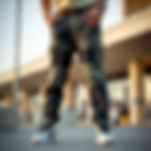 Stylish urban streetwear pants with a unique design