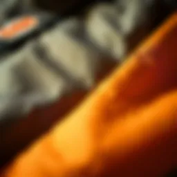 Close-up of the 686 snow jacket fabric showcasing its texture and waterproofing