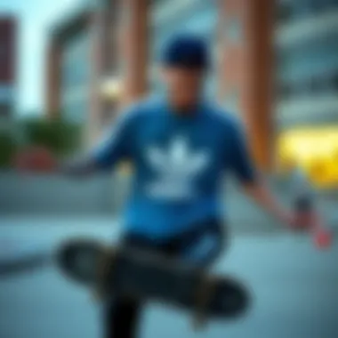 Influence in Skateboarding Culture Adidas t-shirt influence in skateboarding culture