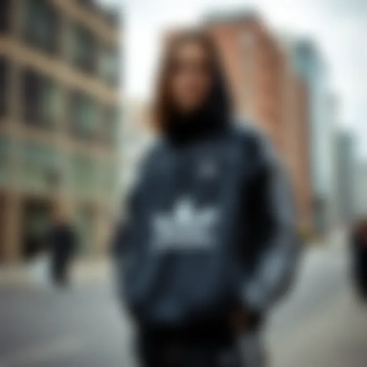 Urban Style with Adidas Windbreaker Adidas windbreaker in an urban setting