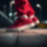 The all-red Nike Blazer showcasing its sleek design