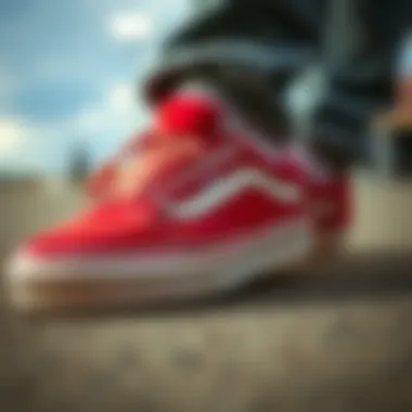 Quality Craftsmanship in Vans Footwear Close-up of Vans shoes highlighting quality and design