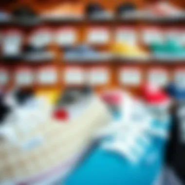 Diverse Vans Models and Their Prices Display of various Vans shoe models with price tags