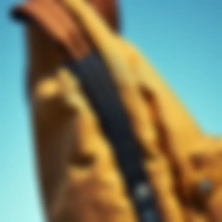 Close-up of the durable material used in the Carhartt Essential Backpack