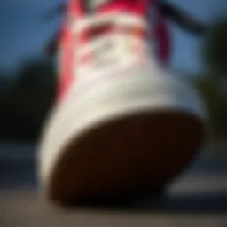 Detailed view of the Chuck Taylor High Lugged showcasing its unique sole and stitching