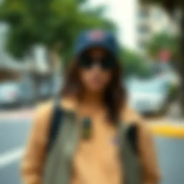 Stylish outfit combining Cream Dickies 874 with skate accessories