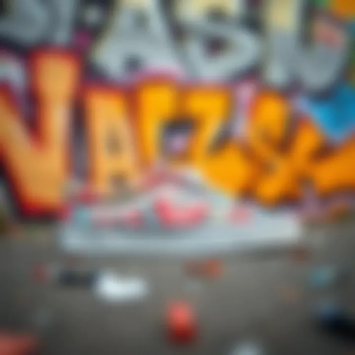 Artistic Expressions Influenced by Vans Old Skool Warped Art and graffiti inspired by the Vans Old Skool Warped culture