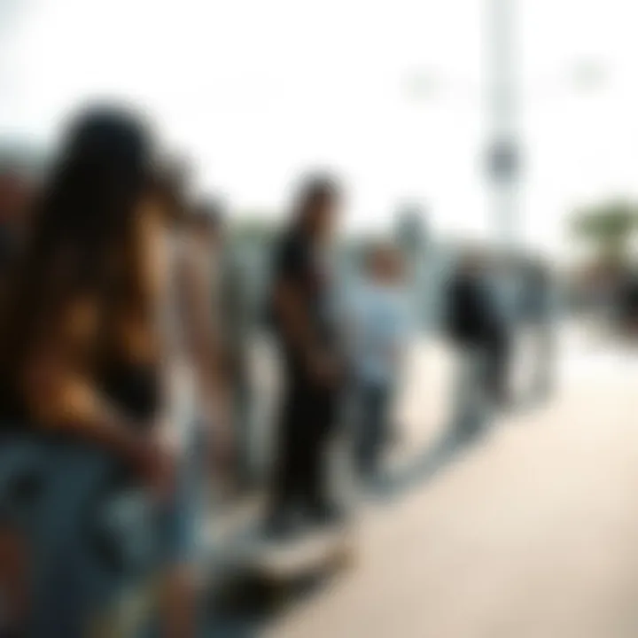 Cultural Significance of Stance A diverse group of skateboarders sharing experiences related to stance within a cultural context