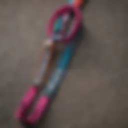 A close-up of a Hoonigan lanyard showcasing its vibrant design.