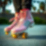 Artistry in Pastel: The Design of Impala Skates Close-up of pastel-colored Impala skates showcasing their design