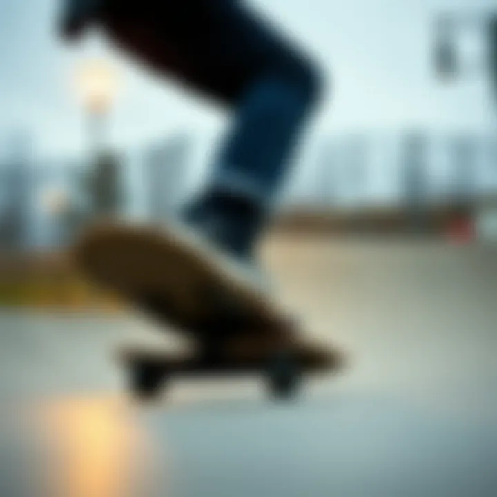 Skateboarding with Minilogo Deck Skateboarder performing tricks on a Minilogo deck at a skate park