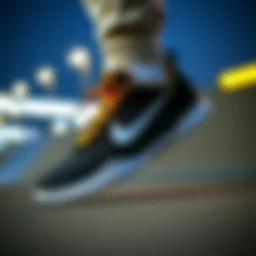 Dynamic view of Nike Nyjah Free showcasing its sleek design