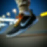 Dynamic Design of Nike Nyjah Free Dynamic view of Nike Nyjah Free showcasing its sleek design