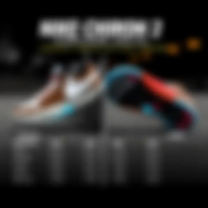 Comparative Analysis of Nike SB Chron 2 and Competitors Comparison chart of Nike SB Chron 2 with competitor models