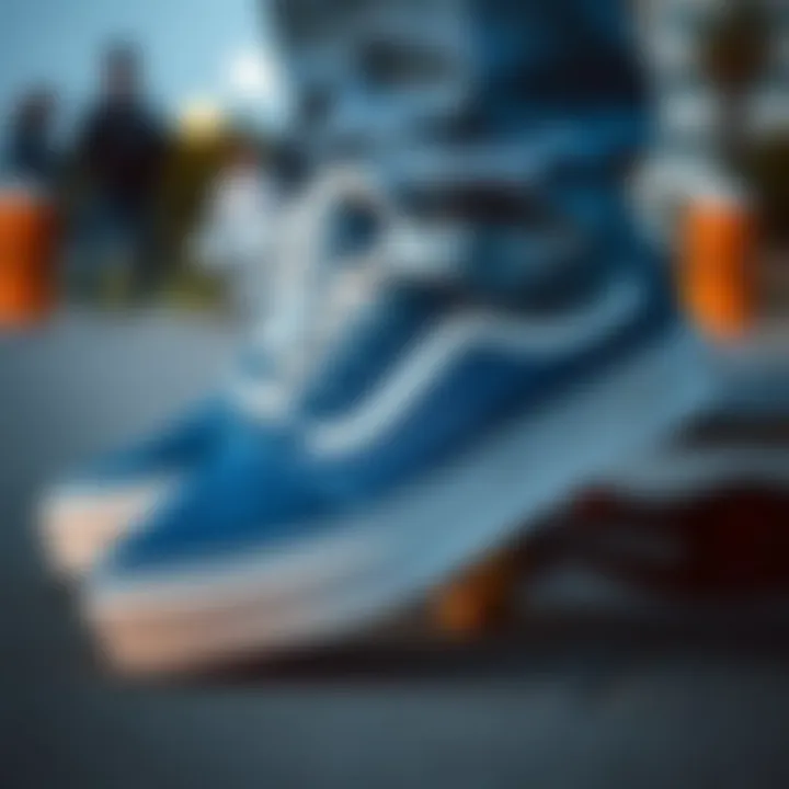 Notable Exploring the Significance of Blue and White Vans in Skateboarding Culture
