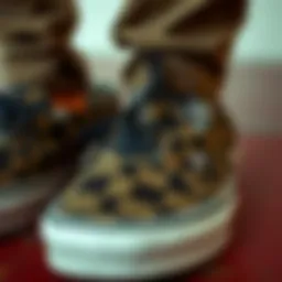 A close-up view of Vans Slip-Ons showcasing their classic design and unique patterns