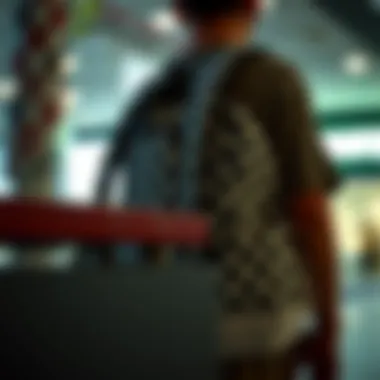 Functionality and Features of the Backpack Functional features of the Vans Mini Checkered Backpack displayed