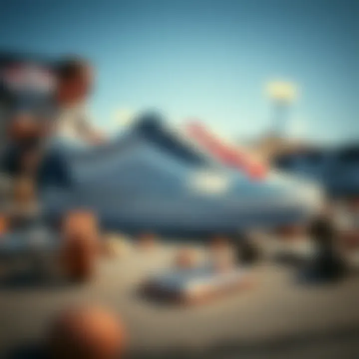 The Intersection of Style and Performance Vans Old Skool surrounded by skate culture elements