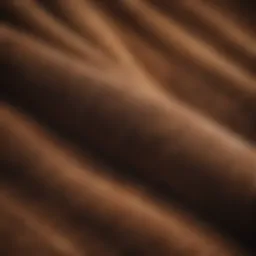 Close-up of corduroy texture showcasing its unique ridges