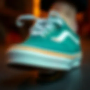 Vans Craftsmanship Details Close-up of Vans shoe craftsmanship