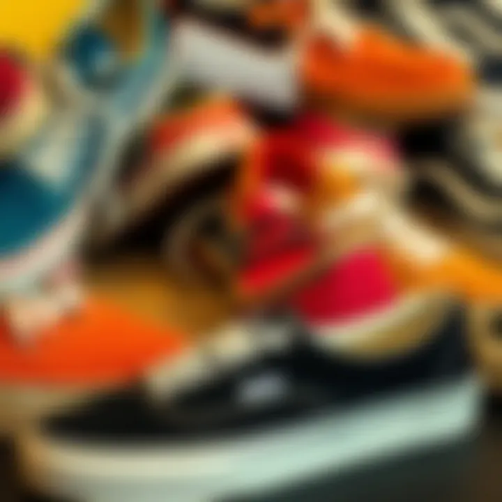 Variety of Vans Footwear A diverse range of Vans styles