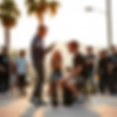 Community Interaction and Culture Community interaction section highlighting skater culture