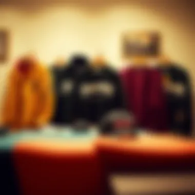 Artistic Display of Thrasher Sweater Collection A collection of Thrasher sweaters displayed artistically