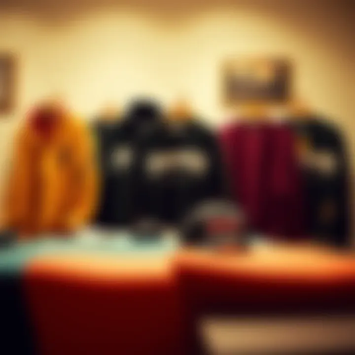 Artistic Display of Thrasher Sweater Collection A collection of Thrasher sweaters displayed artistically