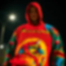 Vibrant Thrasher sweater showcasing bold graphics