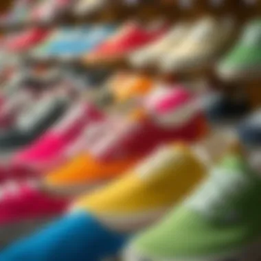 Variety of Colorways for Vans Authentic Lo Vans Authentic Lo in various colorways on display