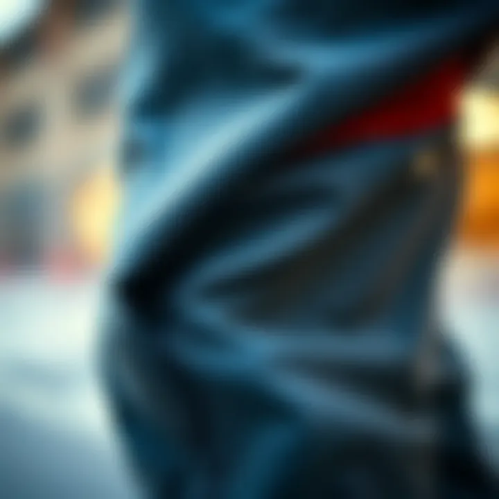 Innovative Fabric Technology of Vans Chino Pants Close-up of fabric technology used in Vans chino pants
