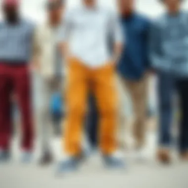 Diverse Colors and Fits of Vans Chino Pants Variety of colors and fits available in Vans chino pants