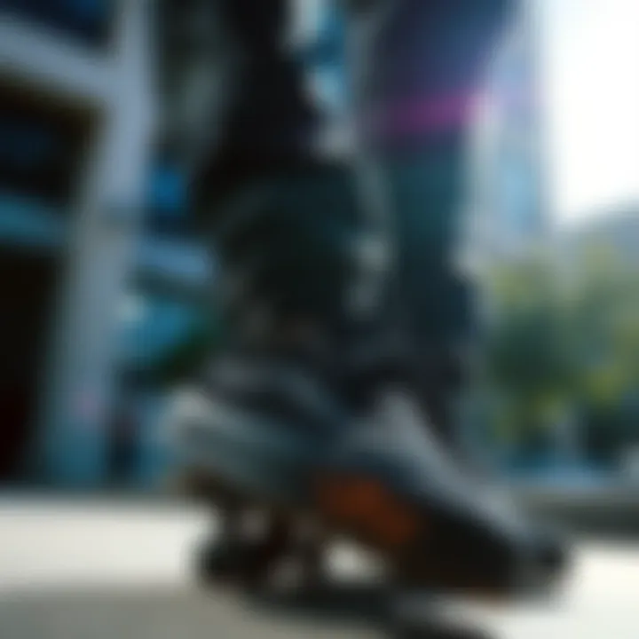 Vans Chukka Low Blackout in Urban Skateboarding Vans Chukka Low Blackout in an urban skateboarding setting