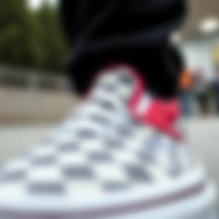 Durable Materials of the Vans Kyle Walker Slip-On Close-up of the Vans Kyle Walker Slip-On's durable materials