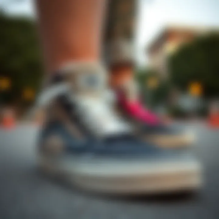 Stylish Vans Skate Hi showcasing unique design elements