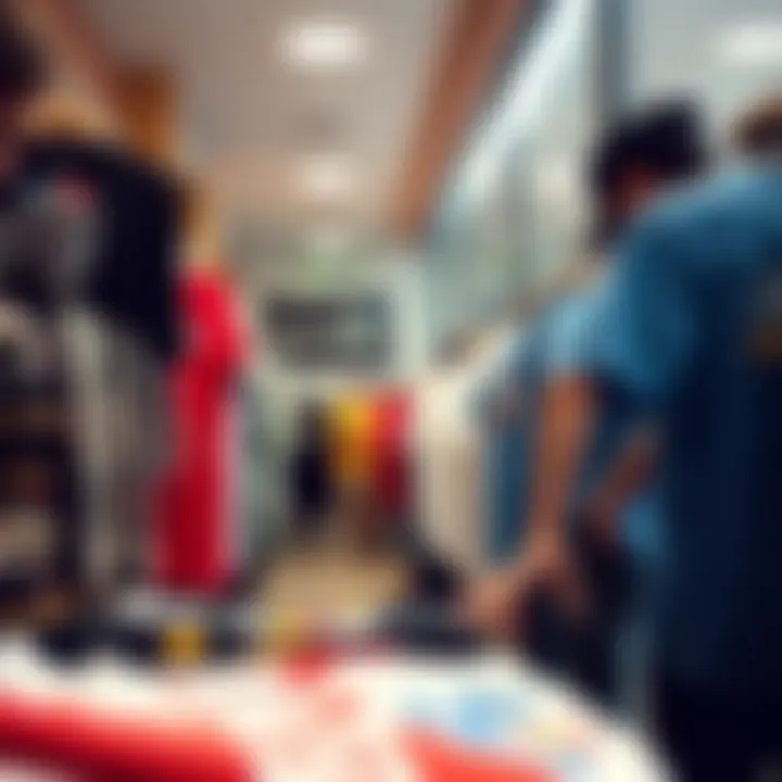 Local boutique showcasing unique graphic tees