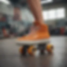 Innovative design of skate shoes with wheels showcasing modern aesthetics and functionality