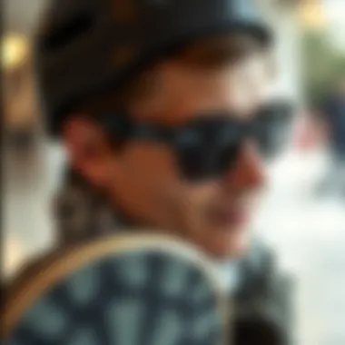 Choosing Wisely: Tips for Selecting Gafas Spy Sunglasses Skateboarder selecting the perfect pair of Gafas Spy sunglasses