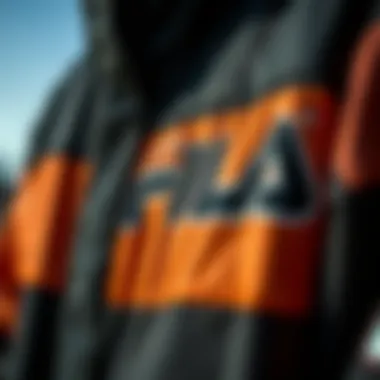 Exploring Materials: Texture and Durability Detailed view of the fabrics used in Fila jackets highlighting texture and durability.