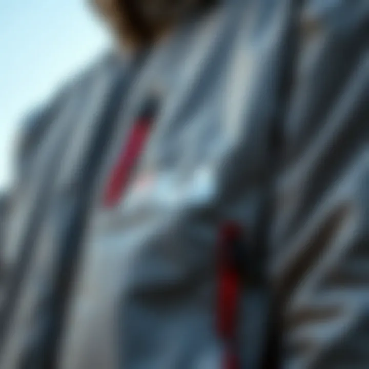 Functional Features of Fila Jackets A close-up of Fila jacket features, such as pockets and zippers that enhance practicality.