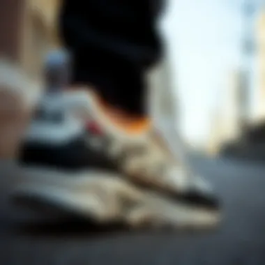 Detailed Look at Fila Shoe Features Close-up of Fila shoe features and materials