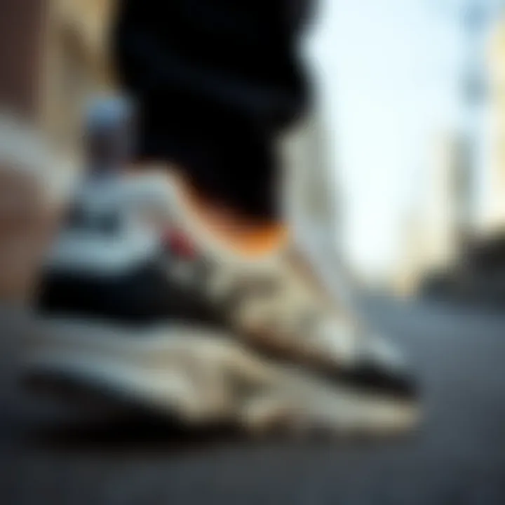 Detailed Look at Fila Shoe Features Close-up of Fila shoe features and materials